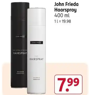 Rossmann John frieda haarspray Angebot