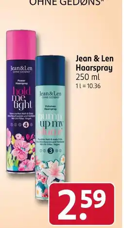 Rossmann Jean & len hold me tight power haarspray Angebot