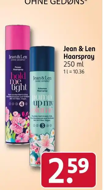 Rossmann Jean & len hold me tight power haarspray Angebot