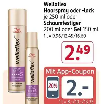 Rossmann Wellaflex haarspray Angebot