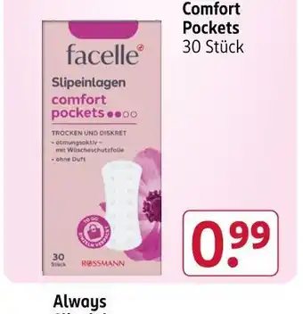 Rossmann Facelle comfort pockets Angebot