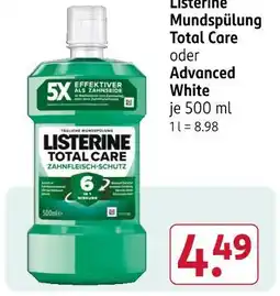 Rossmann Listerine mundspülung total care Angebot
