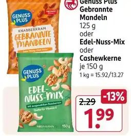 Rossmann Genuss plus gebrannte mandeln Angebot