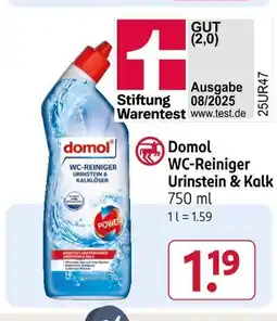 Rossmann Domol wc-reiniger urinstein & kalk Angebot