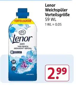 Rossmann Lenor weichspüler vorteilsgröße Angebot