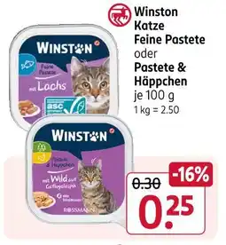 Rossmann Winston feine pastete mit lachs Angebot