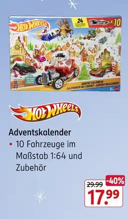 Rossmann Hot wheels adventskalender Angebot