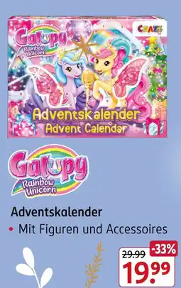 Rossmann Galupy rainbow unicorn adventskalender Angebot