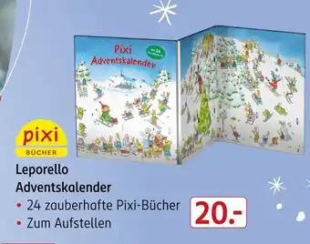 Rossmann Pixi bücher leporello adventskalender Angebot