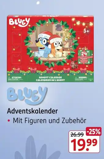 Rossmann Bluey adventskalender Angebot