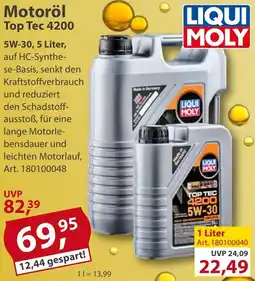 Sonderpreis Baumarkt LIQUI MOLY Motoröl Top Tec 4200 Angebot