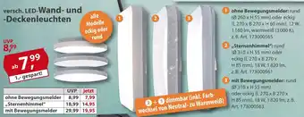 Sonderpreis Baumarkt versch. LED-Wand und Deckenleuchten Angebot