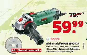 Floraland Bosch Winkelschleifer PWS 8500-125 Angebot