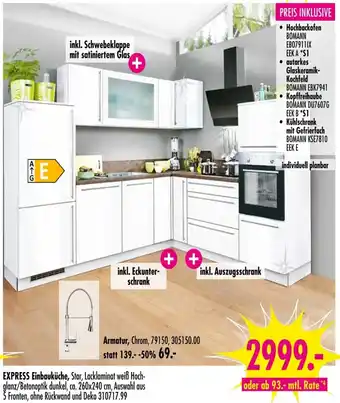 Möbel Boss EXPRESS Einbauküche Angebot
