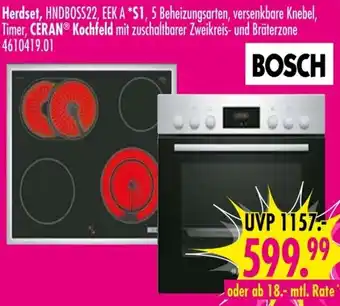 Möbel Boss BOSCH Herdset HNDBOSS22 Angebot
