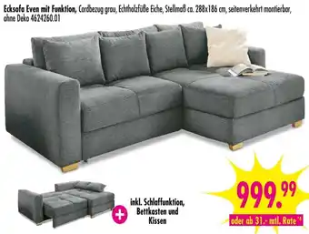 Möbel Boss Ecksofa Even mit Funktion Angebot