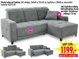 Möbel Boss Ecksofa Latina mit Funktion Angebot