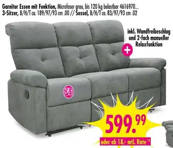 Möbel Boss Garnitur Essen mit Funktion, 3-Sitzer Angebot