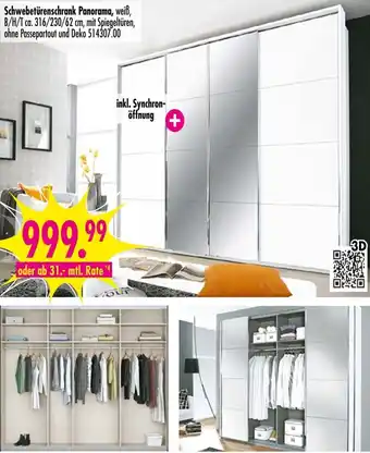 Möbel Boss Schwebetürenschrank Panorama Angebot