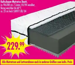 Möbel Boss Kaltschaum-Matratze Duett Angebot