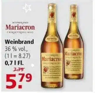 Multi Markt Mariacron Weinbrand Angebot