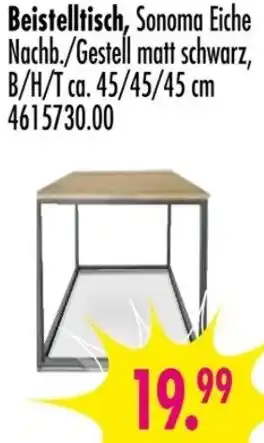 Möbel Boss Beistelltisch Angebot
