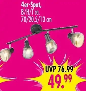 Möbel Boss LED-Leuchtenserie, 4er-Spot Angebot