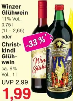Wiglo Wunderland Winzer Glühwein oder Christkindl Glühwein Angebot