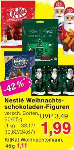 Wiglo Wunderland Nestlé Weihnachts- schokoladen-Figuren Angebot