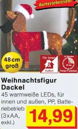 Wiglo Wunderland Weihnachtsfigur Dackel Angebot