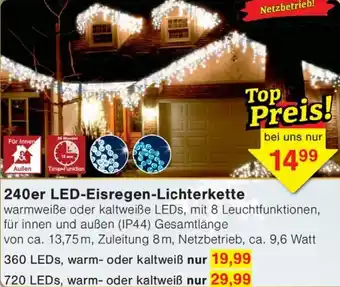 Wiglo Wunderland 240er LED-Eisregen-Lichterkette Angebot