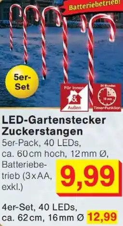 Wiglo Wunderland LED-Gartenstecker Zuckerstangen Angebot