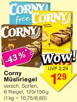 Wiglo Wunderland Corny Müsliriegel Angebot