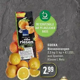 Scheck-in-Center Edeka Riesenorangen Angebot