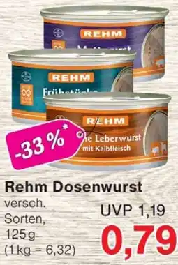 Wiglo Wunderland Rehm Dosenwurst Angebot