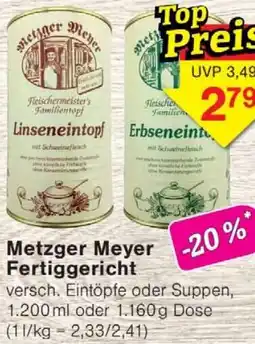 Wiglo Wunderland Metzger Meyer Fertiggericht Angebot