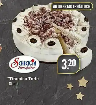 Scheck-in-Center Scheck-in Tiramisu Torte Angebot