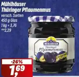 Simmel Mühlhäuser Thüringer Pflaumenmus Angebot