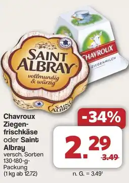Famila Nord West Chavroux Ziegen- frischkäse oder Saint Albray Angebot