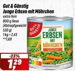 Simmel Gut & Günstig Junge Erbsen mit Möhrchen Angebot