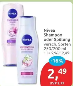 Budni Nivea Shampoo oder Spülung Angebot