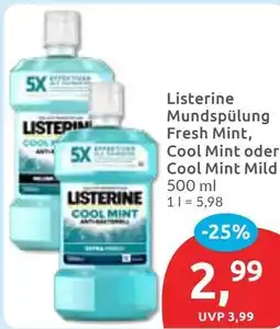 Budni Listerine Mundspülung Fresh Mint, Cool Mint oder Cool Mint Mild Angebot