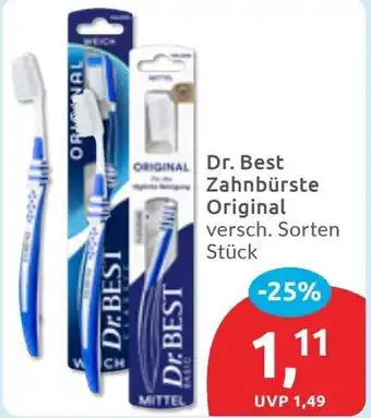 Budni Dr. Best Zahnbürste Original Angebot