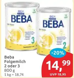 Budni Beba Folgemilch 2 ode 3 Angebot