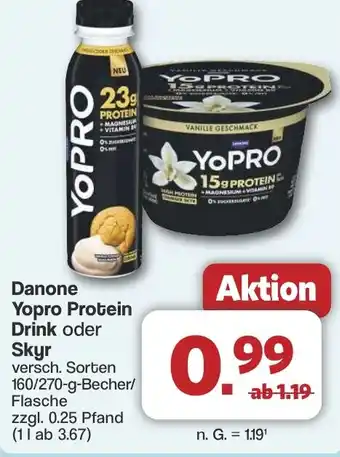 Famila Nord West Danone Yopro Protein Drink oder Skyr Angebot