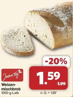 Famila Nord West Jeden Tag Weizen- mischbrot Angebot