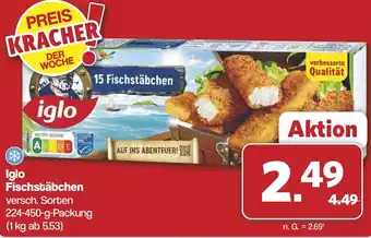 Famila Nord West iglo Fischstäbchen Angebot