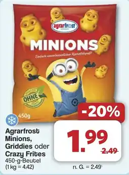 Famila Nord West Agrarfrost Minions, Griddies oder Crazy Frites Angebot