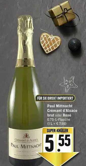 Scheck-in-Center Paul Mittnacht Crémant D'alsace Brut Oder Rosé Angebot