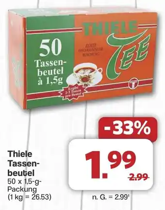 Famila Nord West Thiele Tassen- beutel Angebot